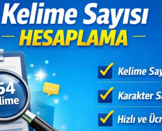 Kelime Sayısı Hesaplama