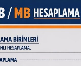 TB/GB/MB Hesaplama